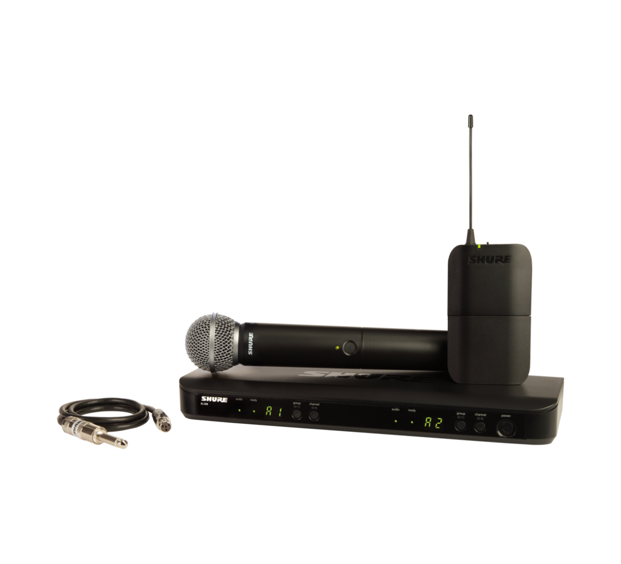 Shure BLX1288E/SM58 Kablosuz El Mikrofonu ve Gitar Bodypack Set