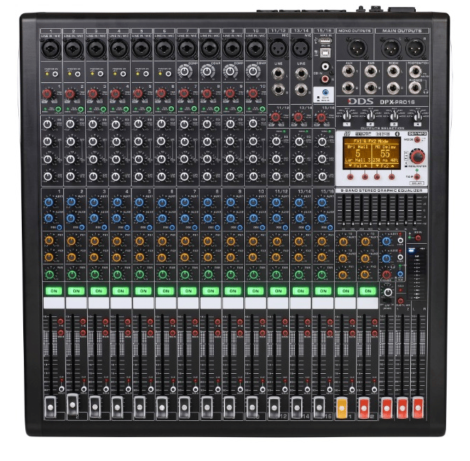 DDS DPX-PRO 16 KANAL 4X1250 WATT POWER MİKSER