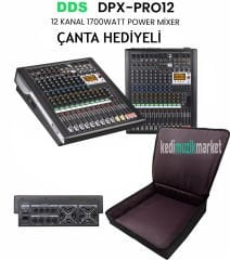 DDS DPX-PRO 12 KANAL 4X1250 WATT POWER MİKSER + ÇANTA SOFTCASE HEDİYELİ