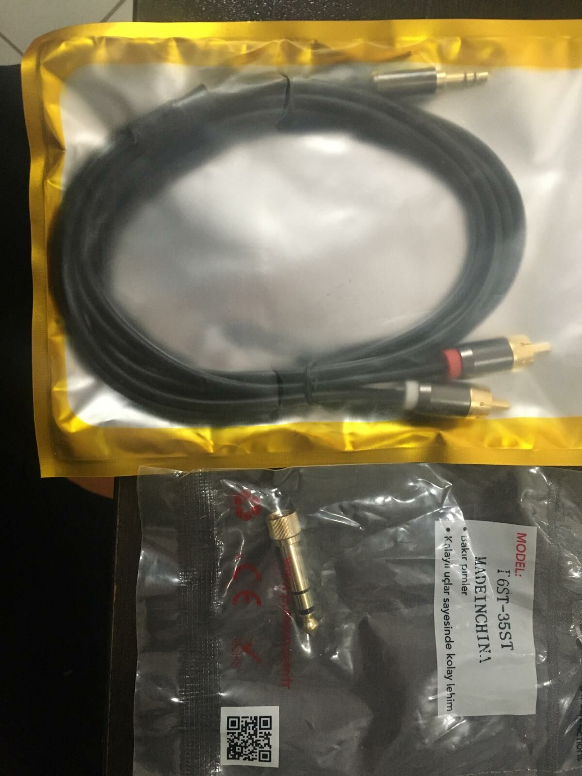 PURECON RCA-3.5MM JAK KABLO 1,5M + 3,5MM - 6,3MM DÖNÜŞTÜRÜCÜ