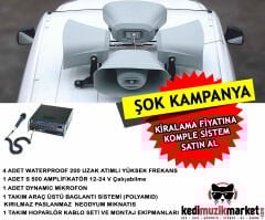 ARAÇ ÜSTÜ SES SİSTEMİ 200 4 LÜ SET MIKNATISLI