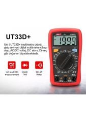 Unı-T UT33D+ 600V 10A Dijital Multimetre