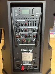 KÖNİG K-15600 DSP 800W 15 İNÇ AKTİF HOPARLÖR 1 EL + 1 YAKA MİKROFON