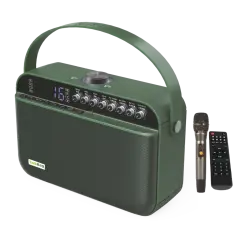 TALKBAG TB-100G 120W UHF EL TELSİZ MİKROFONLU TAŞINABİLİR HOPARLÖR YEŞİL