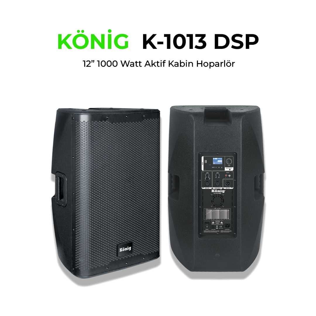 KÖNİG K-1013 DSP 12 İNÇ 1000W AKTİF HOPARLÖR