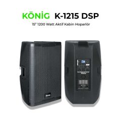 KÖNİG K-1215 DSP 15 İNÇ 1200W AKTİF HOPARLÖR