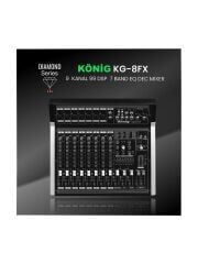 König KG-8FX 8 Kanal Deck Mikser DIAMOND SERIES