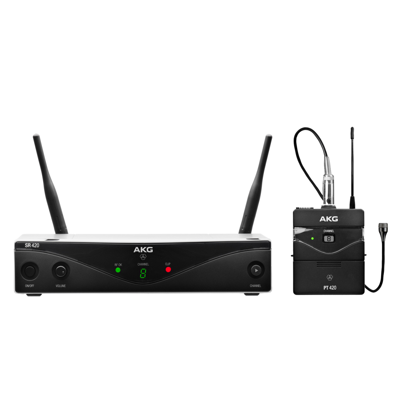 AKG WMS420 Presenter Set Band-A Kablosuz Profesyonel Yaka Mikrofonu